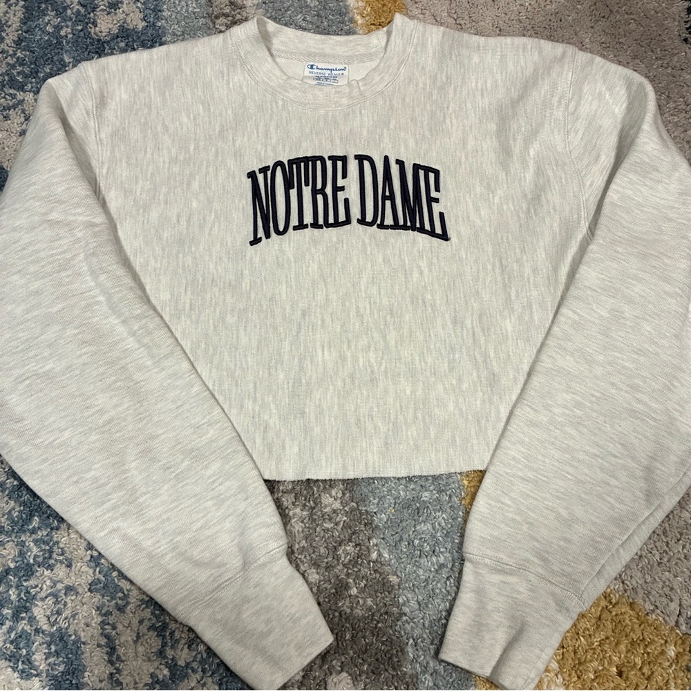 Notre Dame heavyweight Cropped Crewneck
